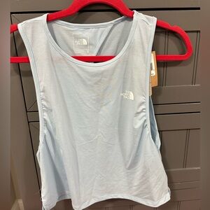 The North Face baby blue wander xback tank XS